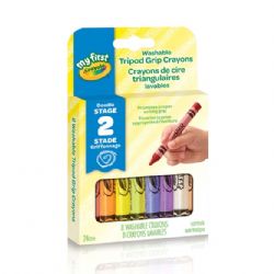 CRAYOLA - 8 CRAYONS DE CIRE TRIANGULAIRES